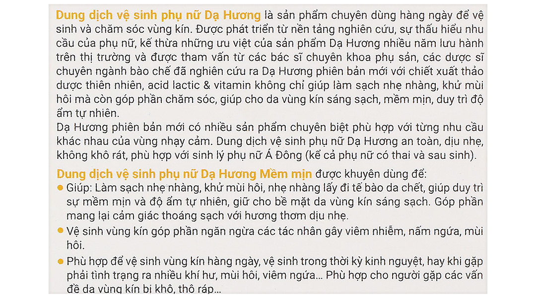 Dung dịch vệ sinh phụ nữ Dạ Hương duy trì sự mềm mịn, độ ẩm tự nhiên chai 100ml - 8